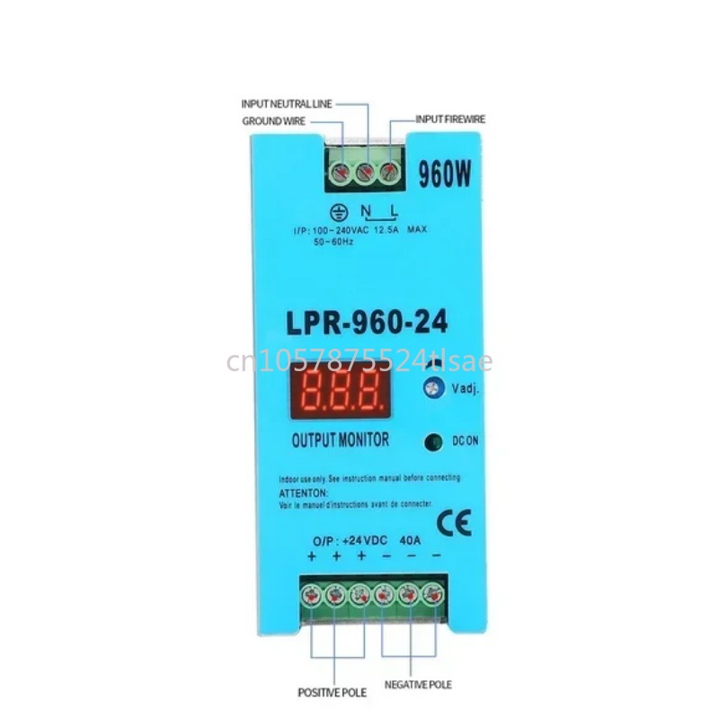 Smps Power Supply - SMPS LPR-960-24: Jednokanałowy, 960W (24V 40A),