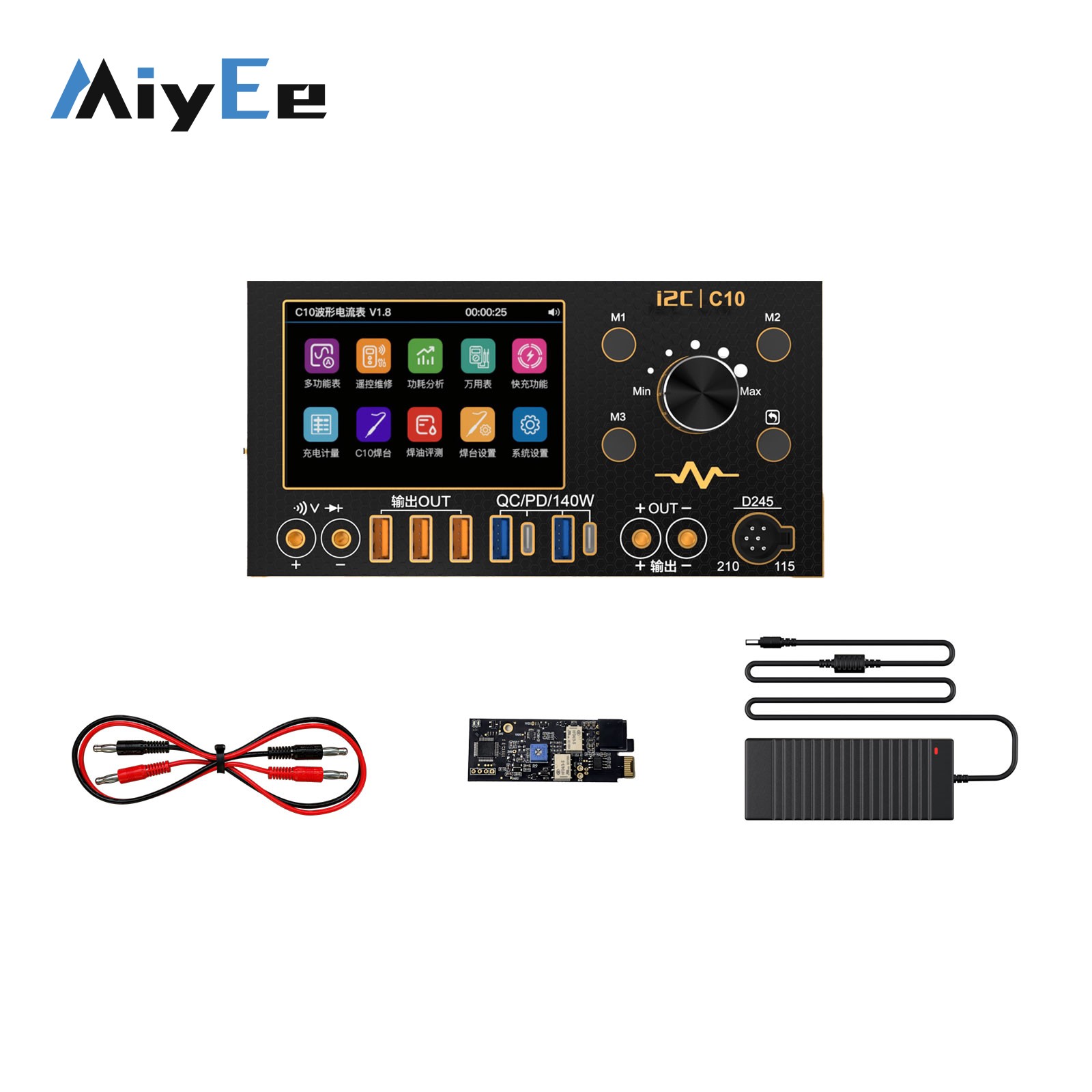 Power Supply Tester - i2C C10 4CH 280W Amperomierz do