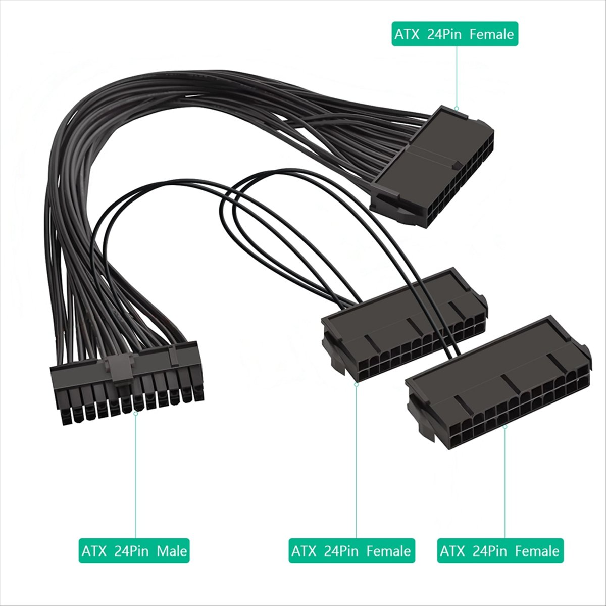 Psu Computer - 【A19R】Kabel rozdzielający zasilanie ATX 24 Pin