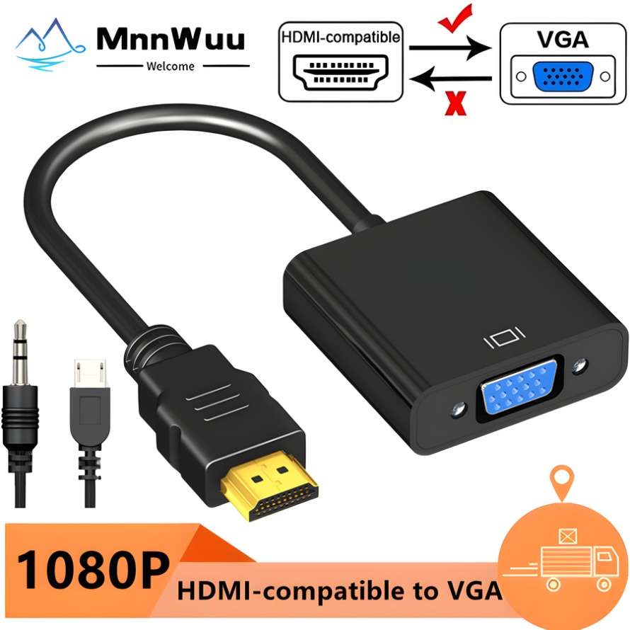 Pc Power Supply - Konwerter HDMI na VGA 1080P z