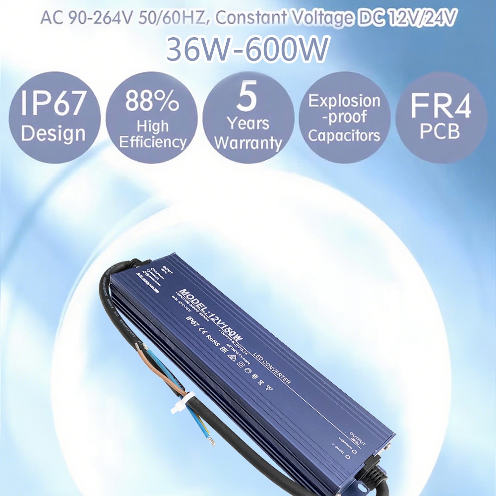 Wodoodporny zasilacz LED IP67, – Power Supply 500W recenzja i cena