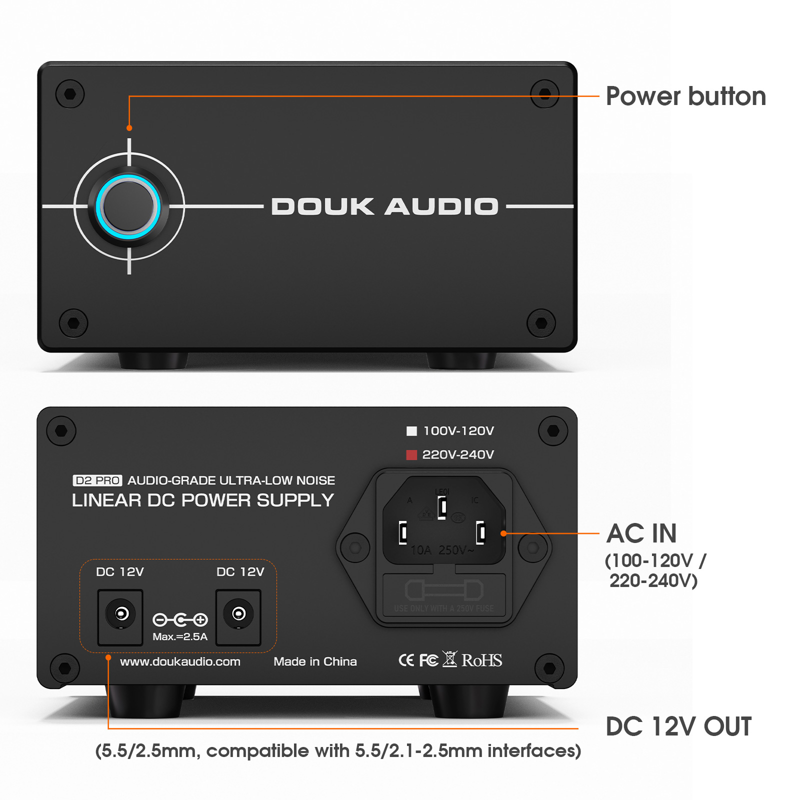 Zasilacz liniowy Douk Audio DC – Power Supply 12V recenzja i cena