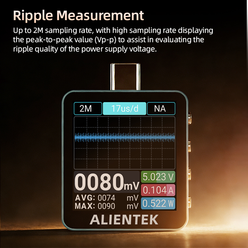 ALIENTEK C2 Tester USB typu C, – Power Supply Tester recenzja i cena