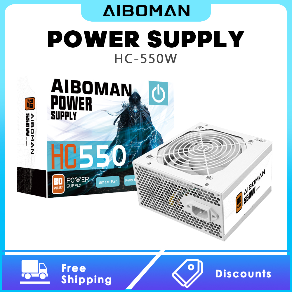Zasilacz AIBOMAN 550W 80PLUS B – Power Supply 650W recenzja i cena